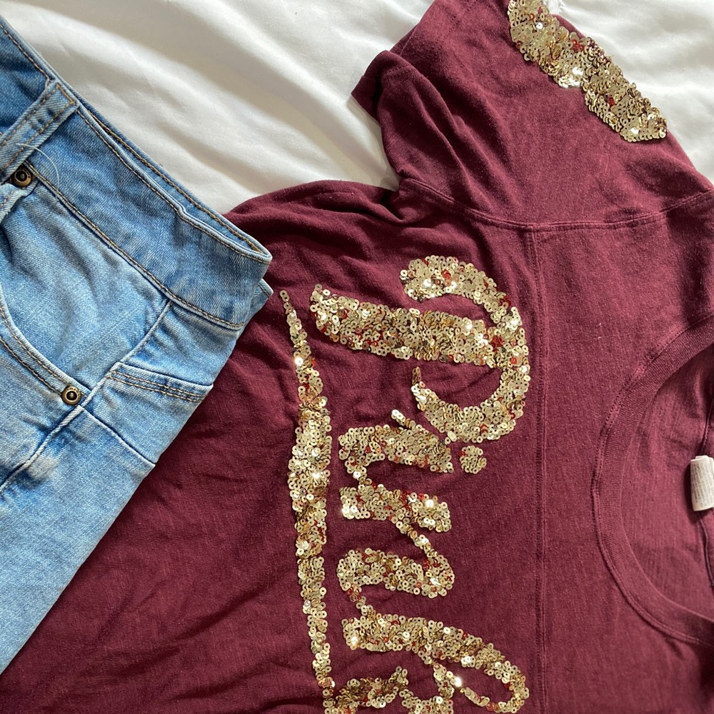 Pink glittery Top
